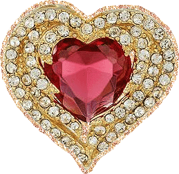 Gif animé coeur bijoux
